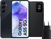 Samsung Galaxy A55 128GB Donkerblauw 5G + Accessoirepakket Samsung Galaxy A55