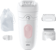 Braun Silk·épil 5 5-030 Wit/Flamingo Epilator voor gezicht of bikinilijn