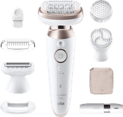 Braun Silk·épil 9 Flex 9-360 3D Wit/Roze Titan Epilator voor gezicht of bikinilijn