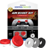 KontrolFreek Inferno AimBoost Thumb Sticks + Precision Rings Red/White PS5/PS4 Thumb grip