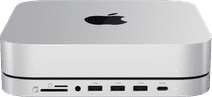 Satechi Aluminum Mac Mini/Mac Studio Stand Hub Zilver met SSD slot Usb C Hub