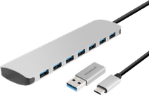 BlueBuilt 7-Poorts USB-C / USB-A 3.0 Hub BlueBuilt usb hub