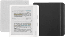 Kobo Libra Colour White + Notebook SleepCover Black Waterproof e-reader