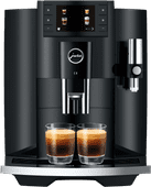 JURA E8 Piano Black (EC) Volautomatische koffiemachine met een grote variatie aan koffiespecialiteiten