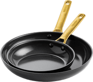 GreenPan Padova Frying Pan Set 20cm + 28cm Black ceramic pan