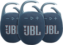 Coolblue JBL Clip 5 Blauw 3-pack aanbieding