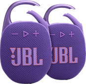 JBL Clip 5 Purple 2-pack Bluetooth speaker for on the go