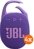 JBL Clip 5 Paars 4-pack Waterdichte draadloze speaker