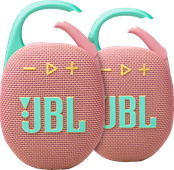 JBL Clip 5 Pink 2-pack Compact Bluetooth speaker