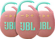 JBL Clip 5 Pink 3-pack Bluetooth speaker for on the go