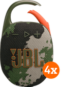 Coolblue JBL Clip 5 Squad 4-pack aanbieding