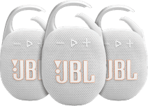 JBL Clip 5 White 3-pack Bluetooth speaker for on the go