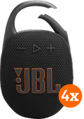 JBL Clip 5 Black 4-pack Bluetooth speaker for on the go