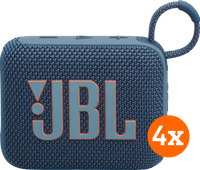 Coolblue JBL Go 4 Blauw 4-pack aanbieding