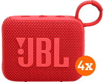 Coolblue JBL Go 4 Rood 4-pack aanbieding