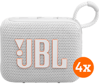Coolblue JBL Go 4 Wit 4-pack aanbieding