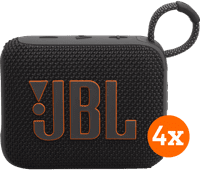 Coolblue JBL Go 4 Zwart 4-pack aanbieding