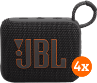 JBL Go 4 Zwart 4-pack Draadloze speaker aanbieding