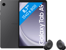 Samsung Galaxy Tab A9 8,7 inch 64GB Wifi Grijs + Buds FE Zwart Android tablet voor het gezin