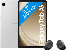 Samsung Galaxy Tab A9 8,7 inch 64GB Wifi Zilver + Buds FE Zwart Samsung tablet voor het gezin