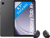 Samsung Galaxy Tab A9 8,7 inch 128GB Wifi Grijs + Buds FE Zwart Tablet met minstens 32GB opslag