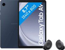Samsung Galaxy Tab A9 8,7 inch 128GB Wifi Blauw + Buds FE Zwart Tablet met minstens 32GB opslag