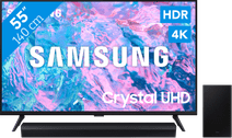 Coolblue Samsung Crystal UHD 55CU7040 (2024) + Soundbar aanbieding