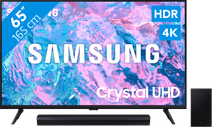 Samsung Crystal UHD 65CU7040 (2024) + Soundbar Tv voor standaard zenders kijken