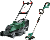 Coolblue Bosch AdvancedRotak 36V-44-750 incl. 4.0 Ah Accu + Bosch AdvancedGrassCut 36 Li (zonder accu) aanbieding
