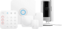 Coolblue Ring Alarmsysteem met 1 magneetcontact en 1 bewegingssensor + Ring Indoor Cam 2nd gen Wit aanbieding