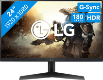 LG UltraGear 24GS60F-B monitor with HDMI connector