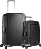 Coolblue Samsonite S'cure Spinner 55+69cm Black Kofferset aanbieding