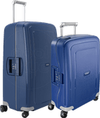 Samsonite S'Cure Spinner 55cm + 75cm Dark Blue Suitcase Set suitcase set