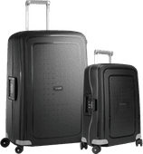 Coolblue Samsonite S'cure Spinner 55+75cm Black Kofferset aanbieding