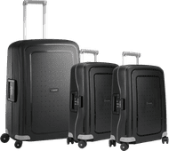 Samsonite S'cure Spinner 55+55+69cm Black Kofferset Samsonite S'Cure