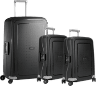 Samsonite S'Cure Spinner 55+55+75cm Black Suitcase Set carry-on suitcase