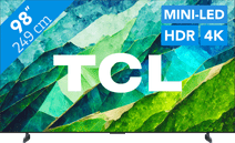 TCL QD Mini-Led 98C81B (2024) Televisie met televisiebeugel