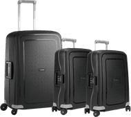 Coolblue Samsonite S'cure Spinner 69+55+55cm Black kofferset aanbieding