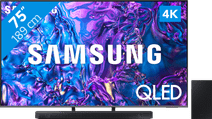 Coolblue Samsung QLED 4K 75Q74D (2024) + Soundbar aanbieding