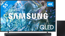 Samsung QLED 4K 55Q64D (2024) + Soundbar Samsung TV with Apple TV and AirPlay 2