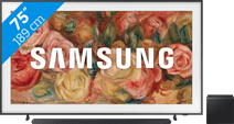 Coolblue Samsung The Frame 75LS03D (2024) + Samsung HW-S800D Zwart aanbieding