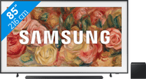 Coolblue Samsung The Frame 85LS03D (2024) + Samsung HW-S800D Zwart aanbieding