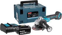 Makita DGA504ZJ + 3,0 Ah accu en lader Haakse slijper