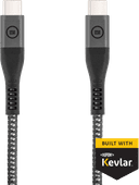 BlueBuilt Usb C naar Usb C kabel 1,5m Kevlar Zwart Computer kabel