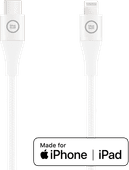 BlueBuilt USB-C to Lightning Cable 3m Nylon White Computer cable