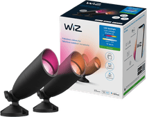 WiZ Grondspot voor buiten - Wit en Gekleurd Licht - starterset - Zwart WiZ smart lampen