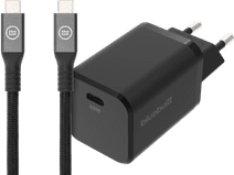 BlueBuilt Power Delivery Universele Oplader 65W + usb C oplaadkabel (2m) Zwart Usb C oplader voor Apple iPad