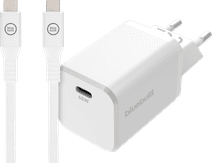 BlueBuilt Power Delivery Universele Oplader 65W + usb C oplaadkabel (2m) Wit 