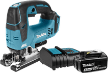 Makita DJV182ZJ + 3,0 Ah accu en lader Makita LXT 18V
