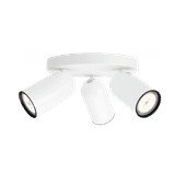 Philips Pongee Mounted Spot Light - 3 Spot Lights - White 